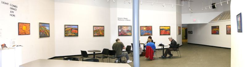 Grace's exhibit at the ArtsCenter in Carrboro