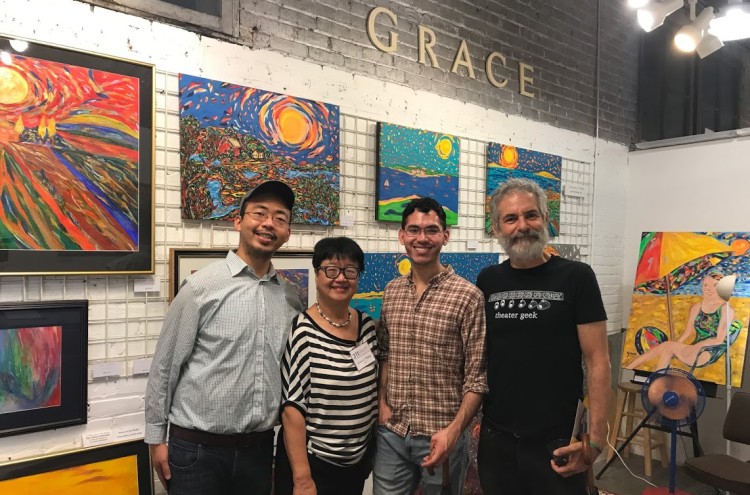 Grace Li Wang Art Show at First Friday Raleigh, June 7, 2019