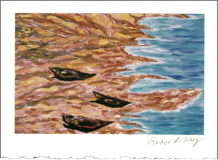 Signed art photoprint greeting card